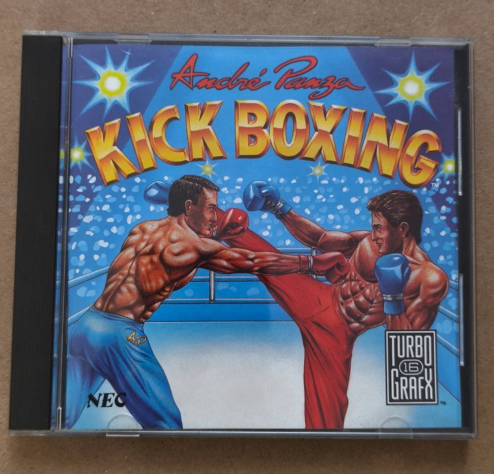 TurboGrafx 16 Andre Panza Kick Boxing Game - TESTED Authentic Vintage